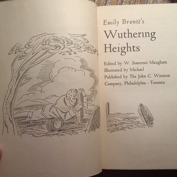 Vintage Hardcover Edition of Wuthering Heights by Emily Bronte | 1949 - Picture 6 of 7